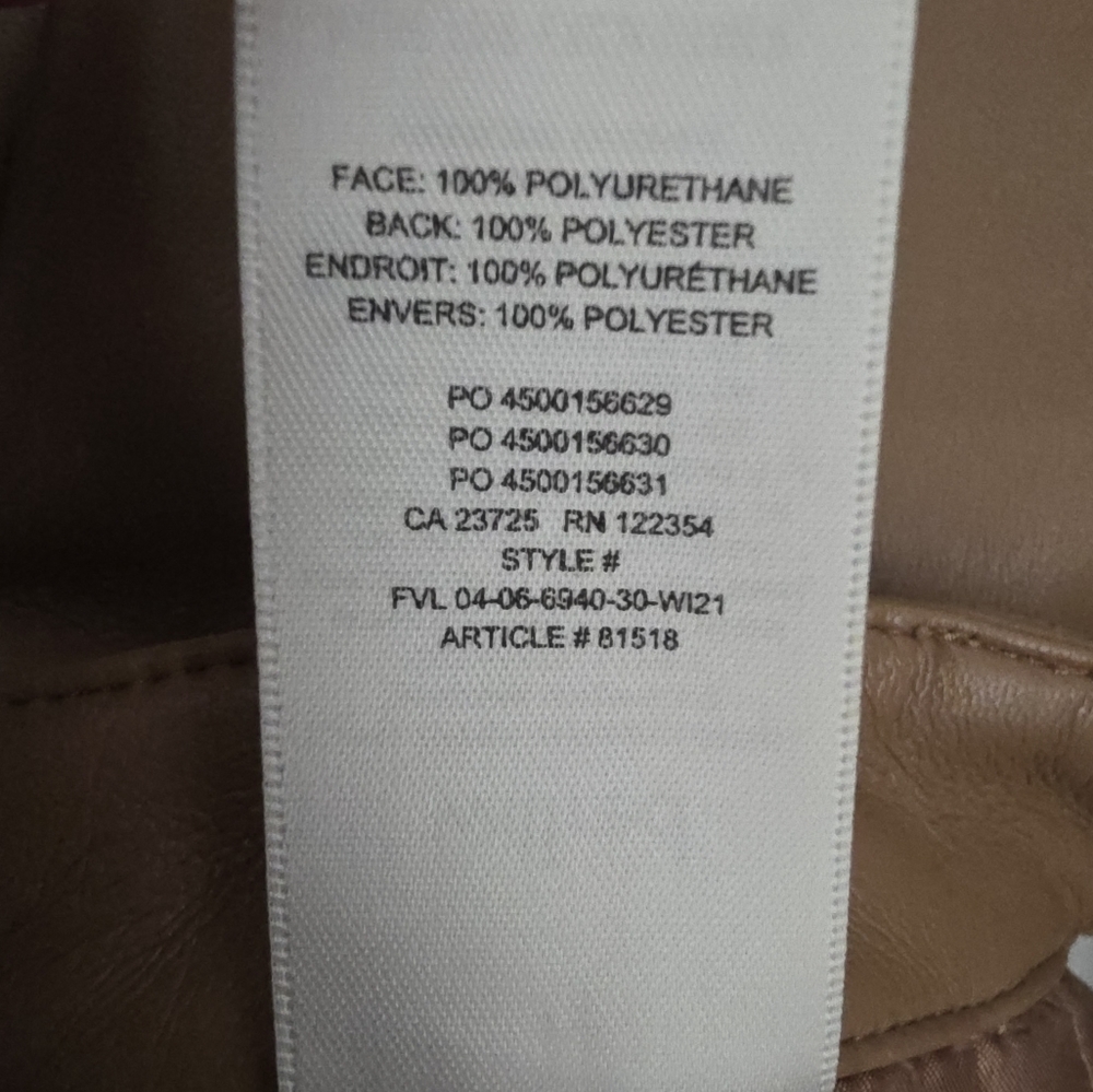 Wilfred Melina Faux Leather Cropped Straight Leg Pants 8 - Picture 12 of 14